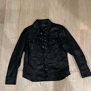 Polo Ralph Lauren Real Leather Western Shirt Jacket